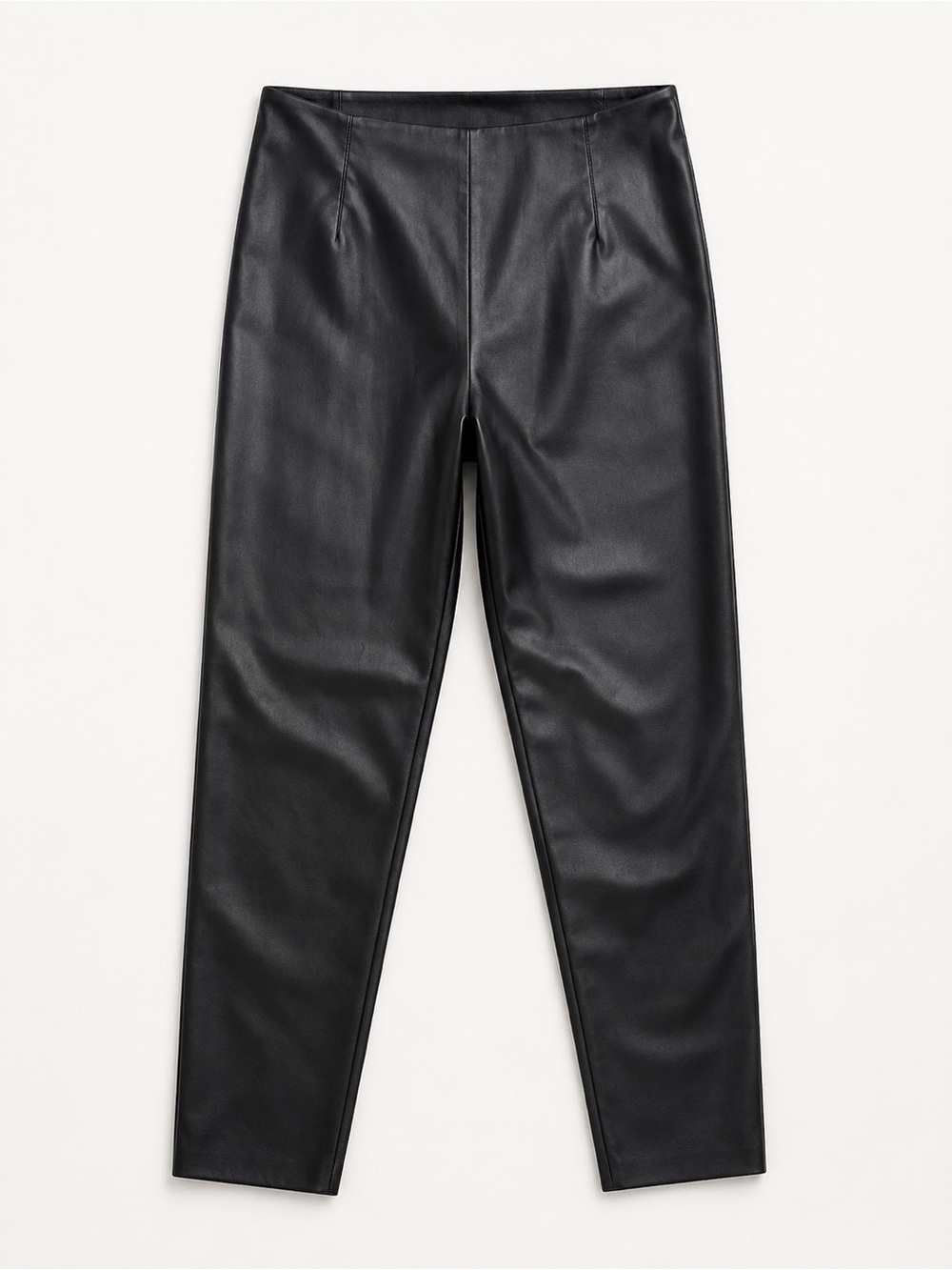 Zara Black Faux-Leather women’s leggings